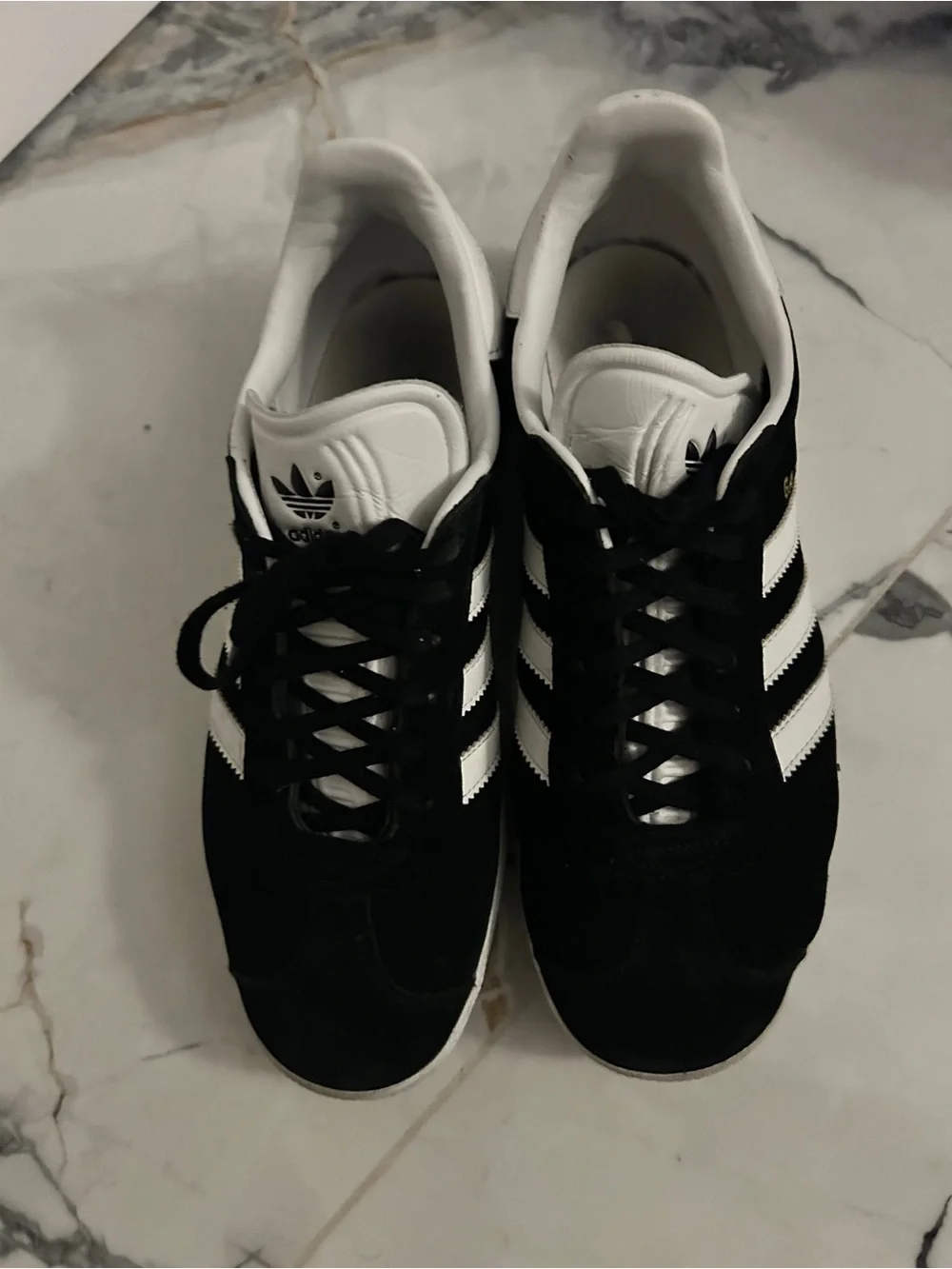 adidas Men’s Gazelle Suede Sneakers - Black & White